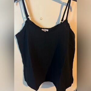 White Birch Brand New Black Camisole Top